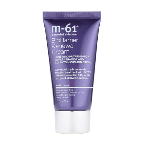 m-61 BioBarrier Renewal Cream | Ultimate Skin Barrier Protection Treatment, Matte Cushion Cream, Triple Ceramide Renewal Barrier Treatment With 1% Allantoin. For Normal to Sensitive Skin - 1.7 Fl Oz