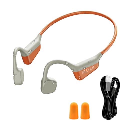 MZYMI Bone Conduction Headphones, Wireless Bluetooth 5.4 Open Ear Headphones,with Mic,15H...