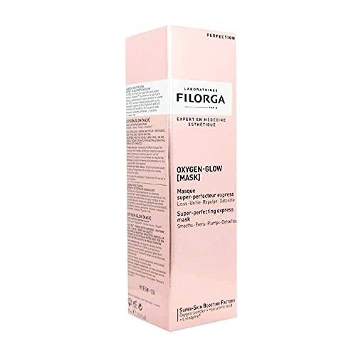 Filorga Oxygen-Glow Express Face Mask, Full Fast Acting Hydrating Skincare Treatment With Hyaluronic Acid and L-Enzyme for Flawless Skin in 10 Minutes, 2.53 fl. oz.
