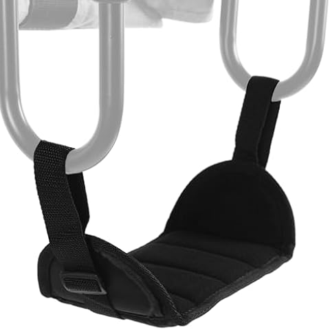 LuQiBabe Universal Fit Baby Footrest Compatible with Inglesina Fast Table Chair Adjustable Footrest for Baby Clip-On Table Chair Toddler Footrest for Baby Hook-On Fast Table Chair - Black Cover