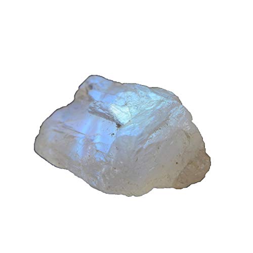 Gemhub Untreated Raw Rough Moonstone 9.50 Ct. Certified Uncut Healing Crystal Natural Rainbow Moonstone Gemstone #TOP19