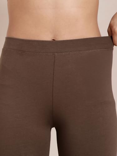 Image of TWIN BIRDS Super Stretchable Cotton Elasthane Fabric Ankle Length Leggings for Women