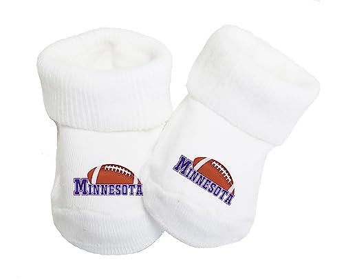 Future Tailgater Baby Toe Bootie Socks for Minnesota Fans