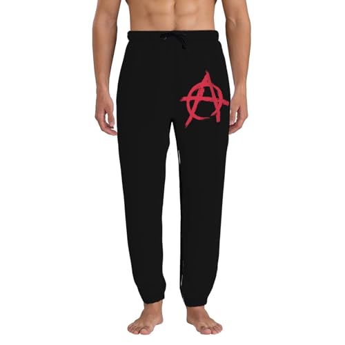 Anarchy Symbol Men's Sweatpants Man Slacks