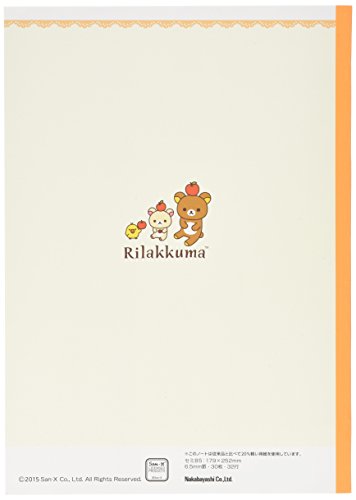 Nakabayashi S-108-5 Logical Air Lightweight B5 Notebook, 0.2 inch Rilakkuma Rule