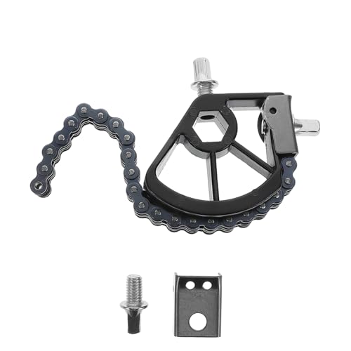 Totority ドラム ペダル ハンマー チェーン ドラムキット バスドラムペダルの交換部品 ドラムフットペダルパーツ ドラムアクセサリー ベースキット ドラムペダル部品 鋼 Black