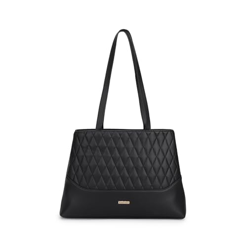 Fastrack Quilted Premium Pu Leather Tote Bag For Womens, Ladies A...