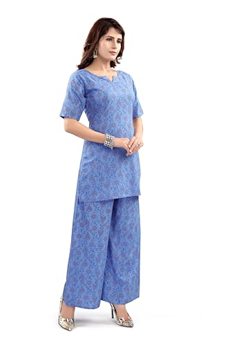 Image of Mom&Bae Women's Pure Cotton Printed Lounge Wear Comfy Night Suit Co-ord Set