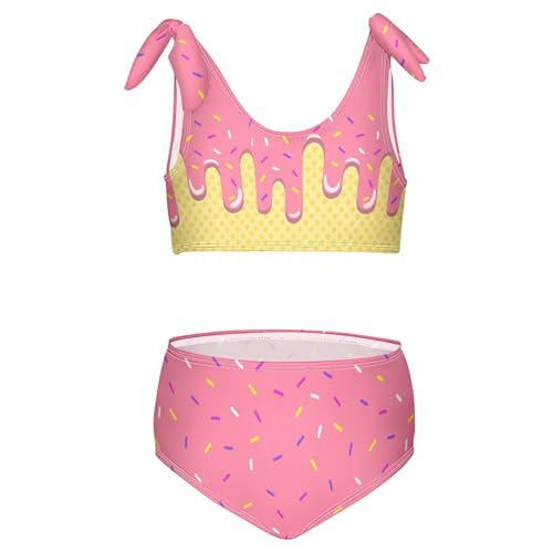 Image of Girls Tankini Swimsuit Bathing Suit Two Piece Bikini Summer Beach Swimwear with Adjustable Strap 3-12 Years