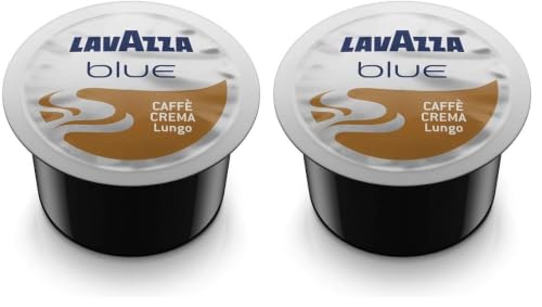 Image of Lavazza Blue Caffe Crema Lungo, Pack Of 200 Coffee Capsules, Compatible With Blue Machines, 800 Gm