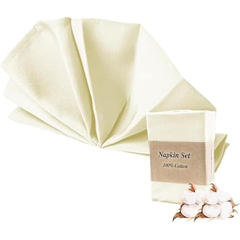 Lukeville Luxury Linen Cloth Napkins Set Cover