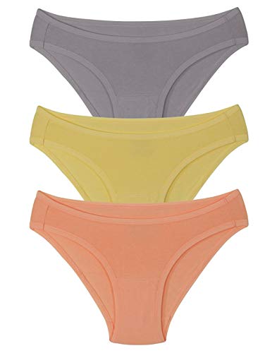 Image of Amante Solid Low Rise Cotton Bikini Panty Pack(Pack of 3)