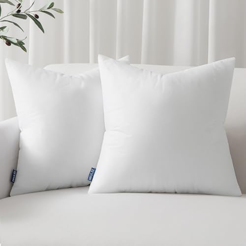 MIULEE Set of 4 Throw Pillow Inserts 20x20 Inches, 100% Virgin Filling Nowoven Pillow Inserts for Couch Sofa Living Room