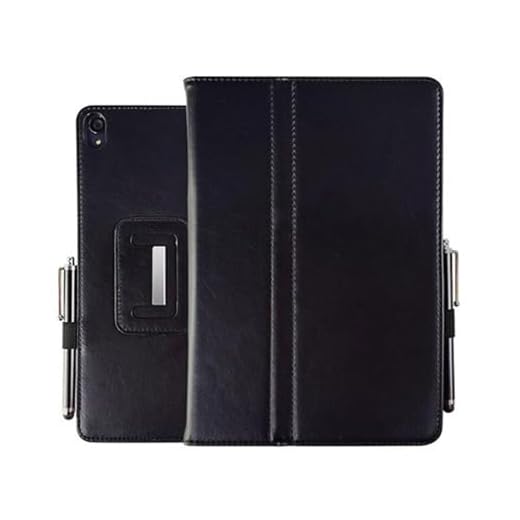 INSOLKIDON Compatible with Google Nexus 9 8.9-INCH Tablet case, Full Coverage Ultra Slim Leather Cover Case with Folding Stand Cover Rugged with Auto Sleep/Wake (Black)