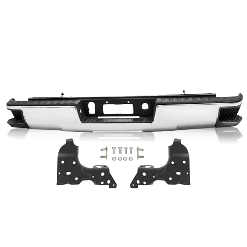 TUSDAR Rear Bumper Assembly Fits For 2014-2018 Chevy Silverado GMC Sierra 1500 Pickup Complete Kits w/o Rear Sensor Hole GM1103176