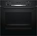 Bosch Four encastrable Série 4 - 60 x 60 cm - HBA573BA0 - Four multi-fonctions avec Pyrolyse - 3600 W - Grande capacité de 71 L - Noir