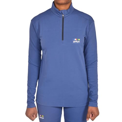 Image of GOKYO K2 Base Layer Thermals Top - Women Functionally Styled with high Spandex Dry fit in 270 GSM for Heat Retention