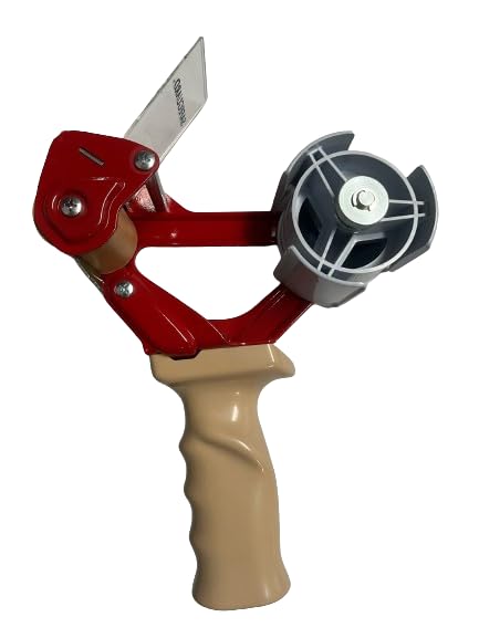 Precintadora para precintos adhesivos de 50mm - Precintadora de metal en color rojo
