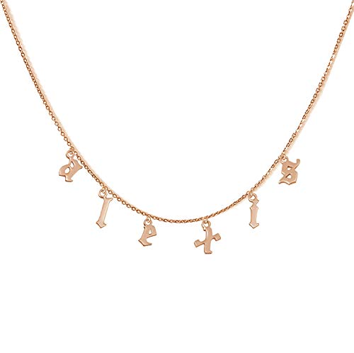 Aoloshow Custom Name Necklace Personalized Initial Jewelry Birthday Gift