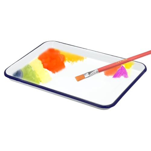Paleta de bandeja de carnicero rectangular para mezcla de pintura artística 5