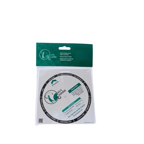 Quick Caddie Golf Shot Survival Guide - Golf Bag Tag