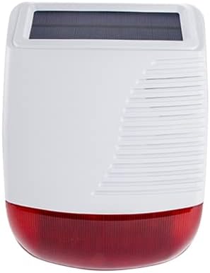 Sirena Solar Exterior con batería WOS301S Compatible con la Central táctil Daewoo Security AM301, Alarma de Sonido, Advertencia de detección