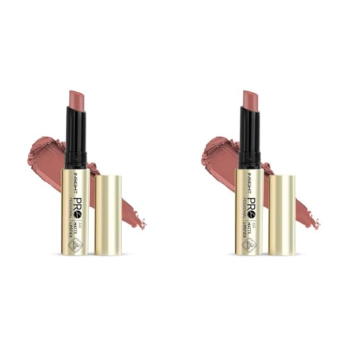 Image of INSIGHT Professional Air Matte Lipstick | Smooth Finish | All Day Comfort | Infused with Rosehip Oil and Avocado Butter | One Swipe Color - (Aurora) (3g) (Pack of 2)