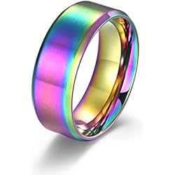 Trendhim Anillos Hoisy Anillo de hombre de acero inoxidable, anillos económicos para hombre Poli Mat Brossé, 22, No Gemstone