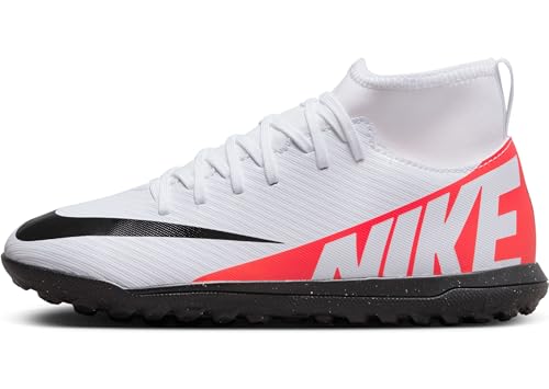 NIKE Jr Superfly 9 Club Tf, Alta, Bright Crimson White Black, 38.5 EU