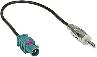 tomzz Audio 1500-032 Fakra (M) adapter antenowy wtyczka na wtyczkę DIN (M) kompatybilny z Audi BMW Citroen Dacia FIAT Opel Mercedes Peugeot Renault Seat Skoda VW