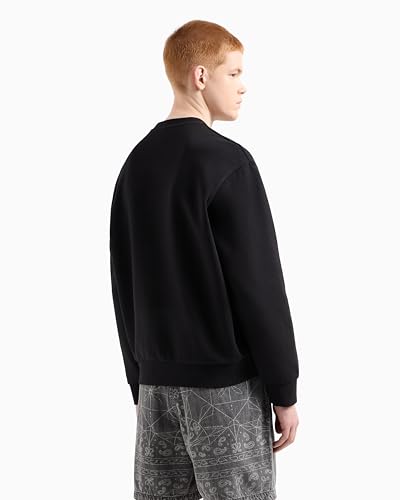 Armani Exchange mens Monochromatic Rectangle A|x Logo Sweatshirt4