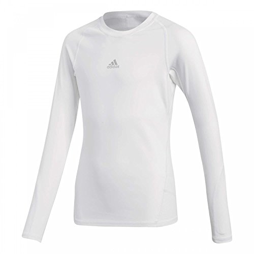 adidas Kinder Funktions Shirt Alphaskin Longsleeve, White, 152, CW7325