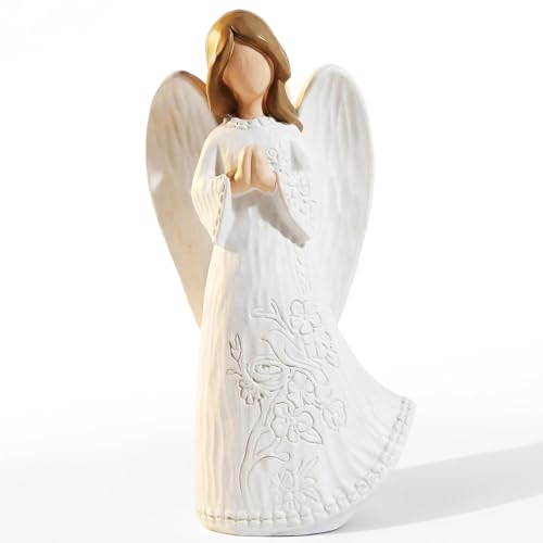 Figura de Ángel Orante en Resina para Dolor miniatura 1