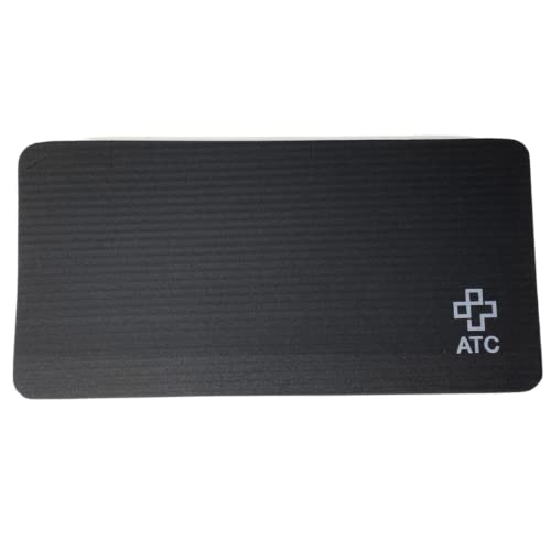 ATC Handels GmbH Kniematte Comfort 40x20x1,5cm - für Pilates, Yoga, Gymnastik, Fitness zur Entlastung von Knien, Ellenbogen, Unterarmen und Handgelenken, Gelenkschonend und schmerzfrei - schwarz