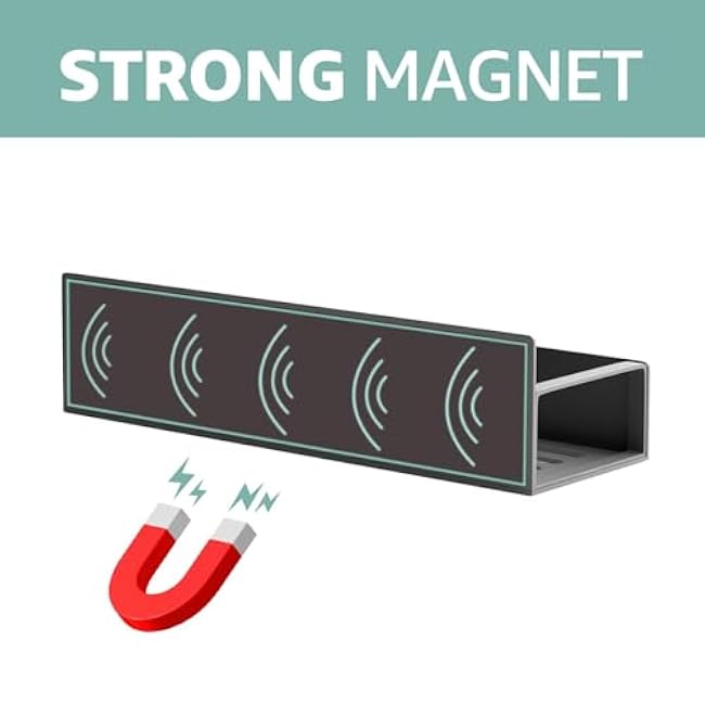 GD Metal Magnetic Spice Rack for Refrigerator ¨C 5 Pack Strong Magnet Organizer Shelves with Notepad ¨C Black Heavy-Duty Spice Storage for Kitchen, Pantry, Laundry, Apartment, RV