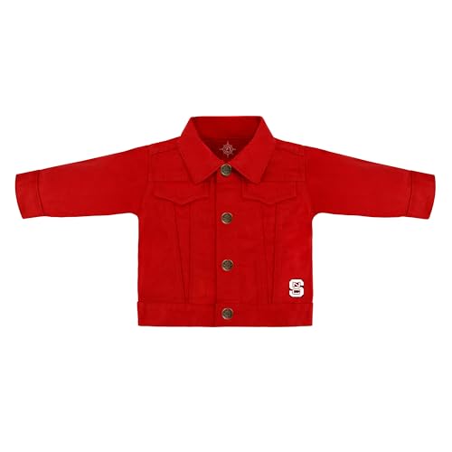 Infant Denim Jacket - North Carolina State Wolfpack Logo - Red - 24 Mos