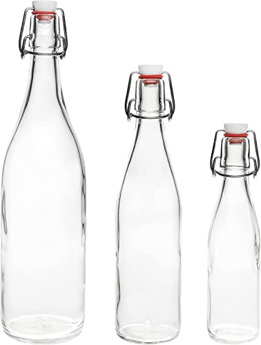 casavetro 12 x 500 Swing Top Bouteilles en Verre vides Bouchon à Rabat réutilisable Rechargeable-Joint en Caoutchouc Étanche À L'air pour Le Brassage à Domicile Gin vinaigre Eau (12 x 500 ML) - Image 7
