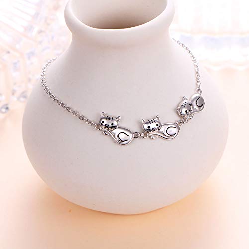 Image of S925 Sterling Silver Anklet for Women Adjustable Plus Foot Ankle Bracelet