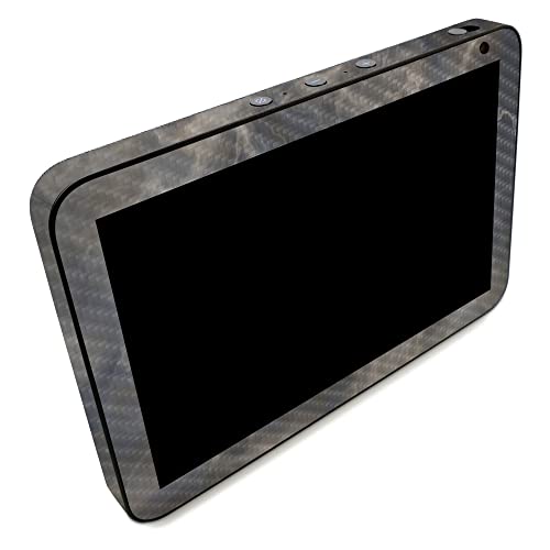 Image of MightySkins Carbon Fiber Skin Compatible with Amazon Echo Show 8 (Gen 2) - Stormy Marble | Protective, Durable Textured Carbon Fiber Finish | Easy to Apply | Made in The USA