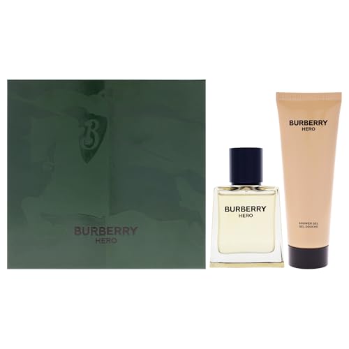 Burberry Hero by Burberry for Men - 2 Pc Gift Set 1.6oz EDT Spray, 2.5oz Shower Gel