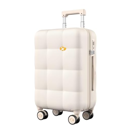 MGB Cream Hard-Shell Spinner Luggage