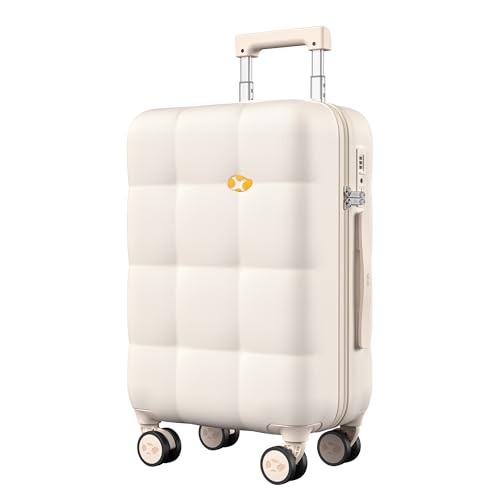 MGB Hardside Carry On Luggage with Spinner Wheels & Built-in TSA Lock, Durable Suitcase Rolling Luggage with Scratch-Resistant Surface, Carry-On 20-Inch, Cream
