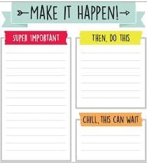 Carson Dellosa Aim High Make It Happen Notepad, 50 Sheets