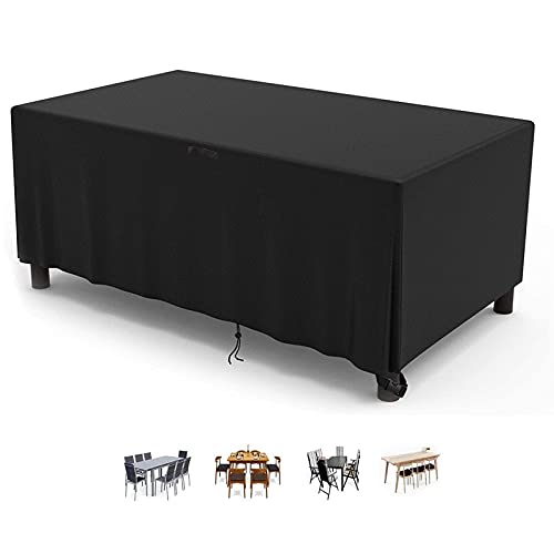 Onlyme Patio Furniture Covers Waterproof, Outdoor Table Cover Rectangular, 78 In Patio Cover for Patio Table and Chair