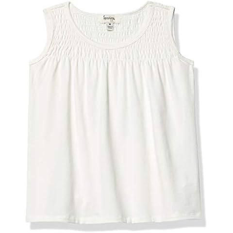 Speechless Girls' Sleeveless Smocked Yoke Top Cover