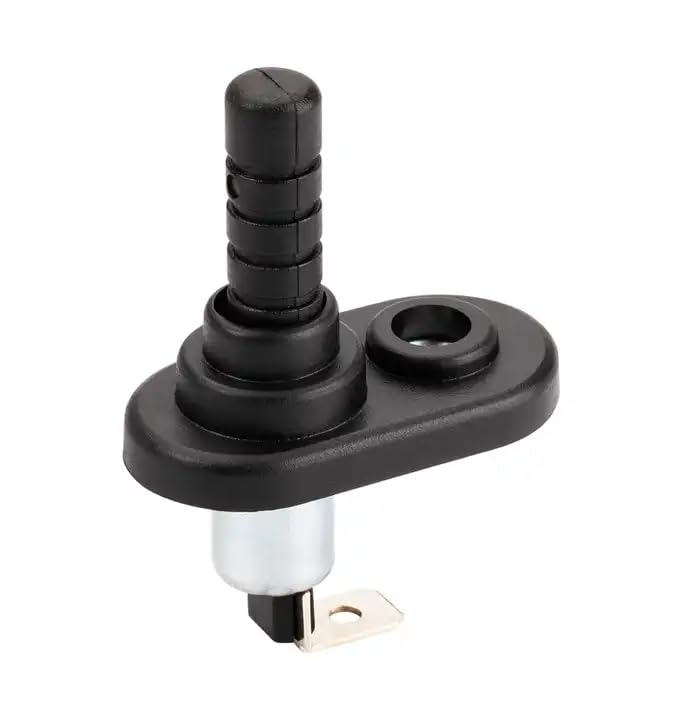 contacto para abridor, interruptor de puerta universal, pulsador, pasador de retorno de muelle, 20 A, 12 V, encendido y apagado, interruptor de contacto masa con tapa de goma