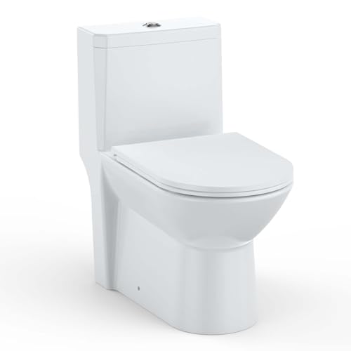 Image of One Piece Toilet, Ceramic Design, Soft Closing PP Toilet Cover, Easy Clean Surface, Water Efficient Flush, Compact Durable Build