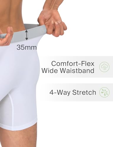 Men's Underwear Boxer Briefs 3 Pack, Soft Breathable Underwear with ComfortFlex Waistband, Moisture Wicking, 5''4