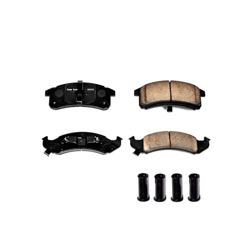 Image of PowerStop Front Brake Pads for Buick LeSabre 1994-99 |Park Avenue 1994-96 |Riviera 1995-96 |Cadillac DeVille 1994-96 |Eldorado 1994-96 - Z17 Ceramic Brake Pads with Installation Hardware, 17-623