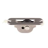 Flameer 22mm Single Ball Pulley Sheave Sailboat Deck Bearing Block Loading 150Kgs with Stand Bracket